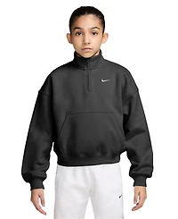 Nike Sportswear Studio Fleece Girls' 7-16 Oversized Quarter-Zip Sweatshirt