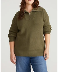 Universal Standard Plus Brenda Zip Sweater