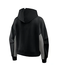 Fanatics Women's Black Los Angeles Kings Back Check Boxy Hoodie