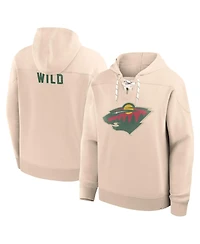 Fanatics Men's Cream Minnesota Wild Vintage Hoodie