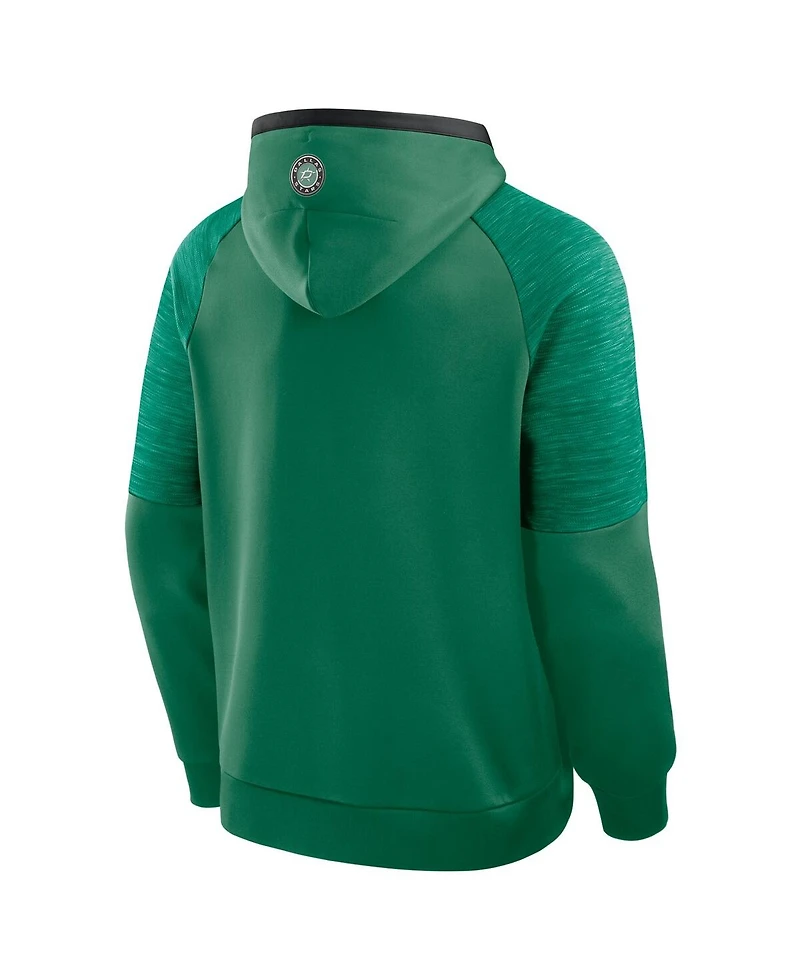 Fanatics Men's Kelly Green Dallas Stars Goaltender Defender Pullover Hoodie