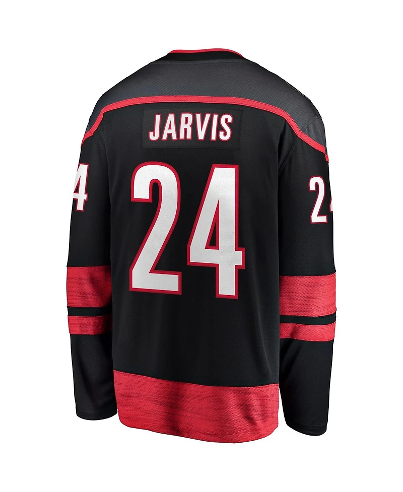 Fanatics Men's Seth Jarvis Black Carolina Hurricanes Home Breakaway Jersey