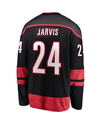 Fanatics Men's Seth Jarvis Black Carolina Hurricanes Home Breakaway Jersey
