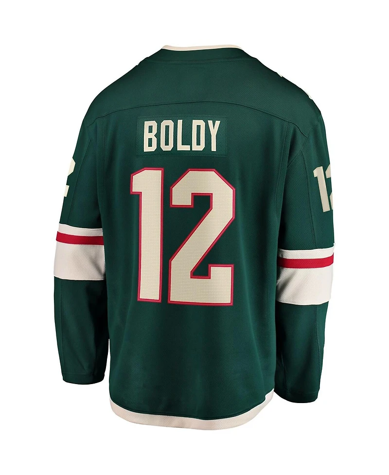 Fanatics Men's Matthew Boldy Green Minnesota Wild Home Breakaway Player Jersey