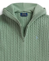 Polo Ralph Lauren Girls' 7-16 Mini-Cable Full-Zip Sweater