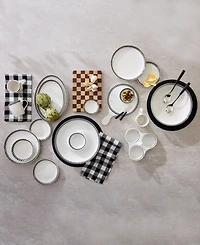 MacKenzie-Childs Courtly Check Everyday Pasta Bowls, Set of 4