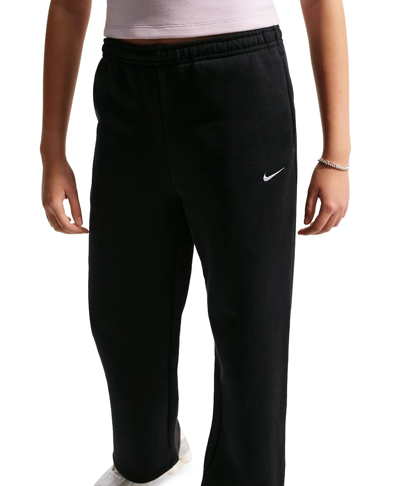 Nike Girls' 7-16 Sportswear Studio Fleece Drawcord Pants
