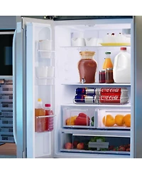 Sorbus 4 Pack Stackable Slim Can Holder Dispenser with Lid for Fridge, Pantry, Freezer