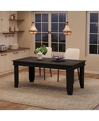 gaomon 63 Farmhouse Dining Table For 4-6 People, Room, Kitchen