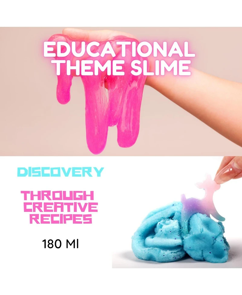 ToyButty 2 Slime Pack Clear Crystal Slime and Cloud Slime Kit for Girls Boys, Create with Kids Fairy Tales Theme, Premade Slime Making kit