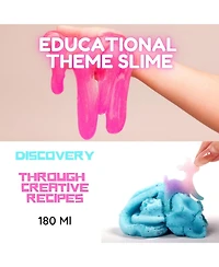 ToyButty 2 Slime Pack Clear Crystal Slime and Cloud Slime Kit for Girls Boys, Create with Kids Fairy Tales Theme, Premade Slime Making kit