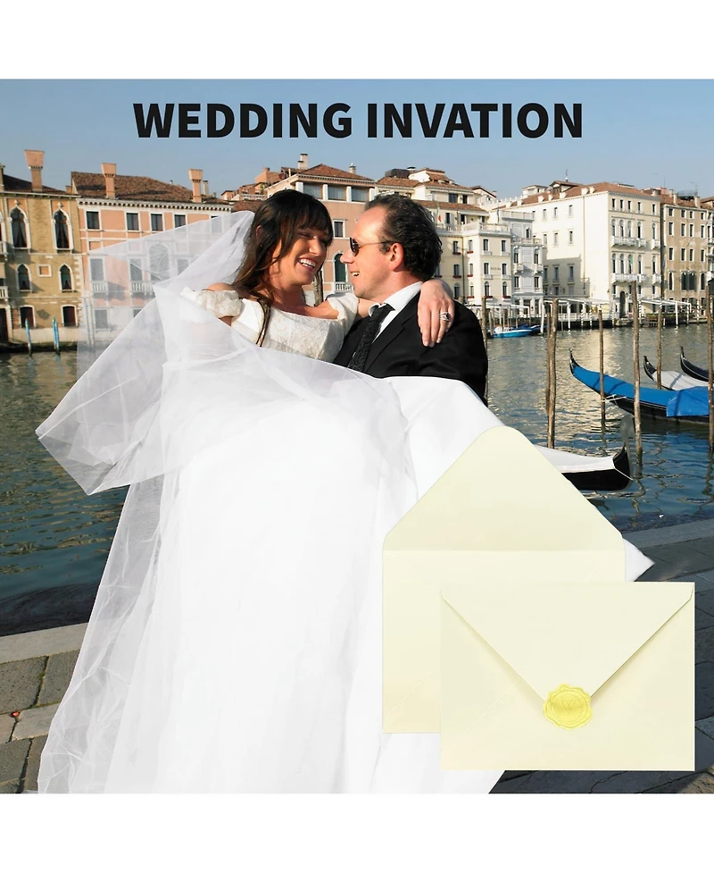 Gnuadz Specialty Paper Envelopes for Invitation Cards Wedding Birthday Christmas