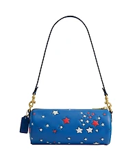 Coach Americana Star Print Small Barrel Shoulder Handbag