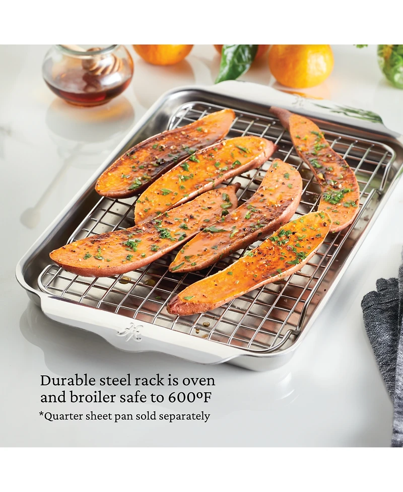 Hestan Provisions Oven Bond Stainless Steel Quarter Sheet Pan Cooling Rack