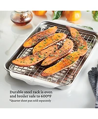 Hestan Provisions Oven Bond Stainless Steel Quarter Sheet Pan Cooling Rack