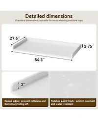 gaomon Washer Dryer Countertop, Laundry Topper with Edge and Non-Slip Pad