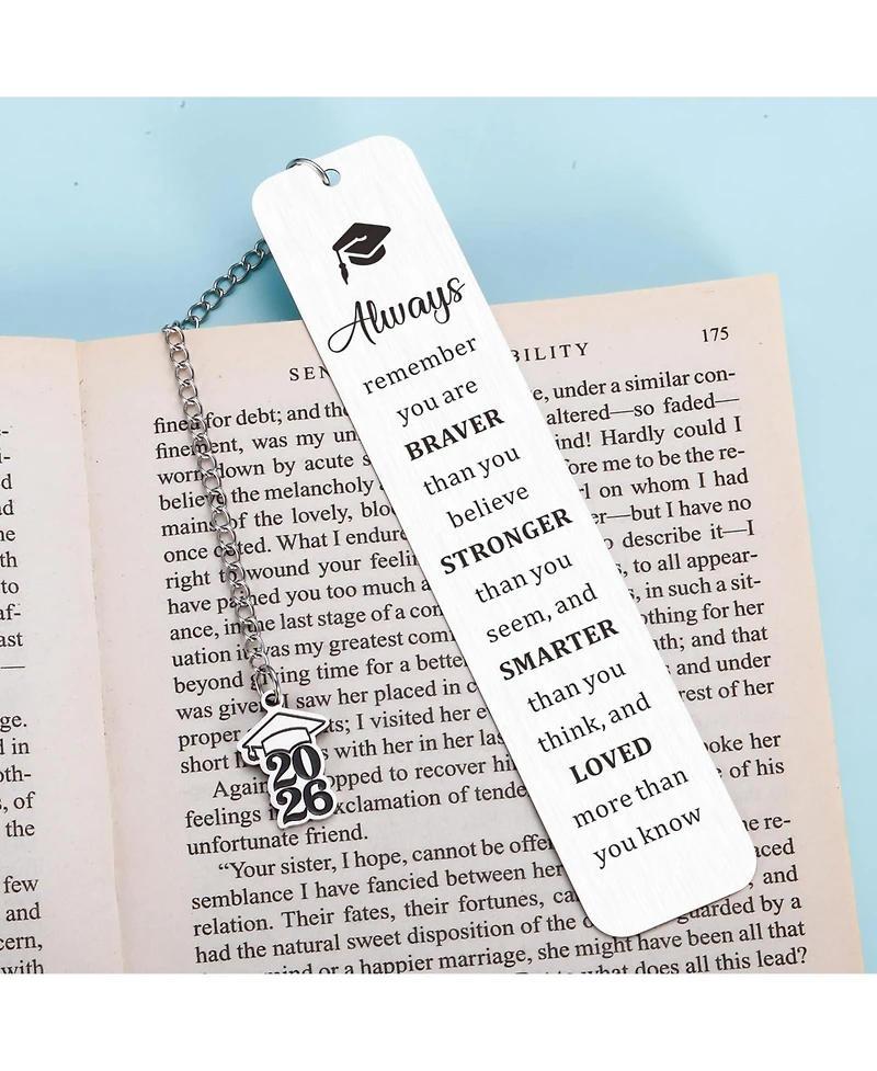 Gnuadz Graduation Bookmark 2026 Inspirational Gift Student Phd