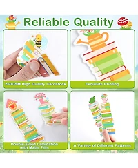 Gnuadz Spring Bookshelf Bookmarks Bulk 20 Styles