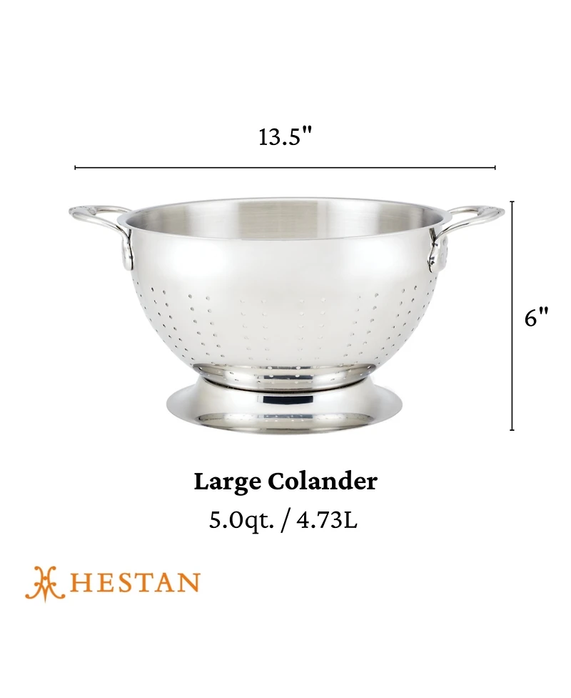 Hestan Provisions Stainless Steel 5-Quart Colander