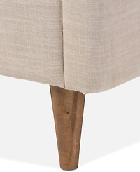 Closeout! Jerell Modern Queen Linen Platform Bed