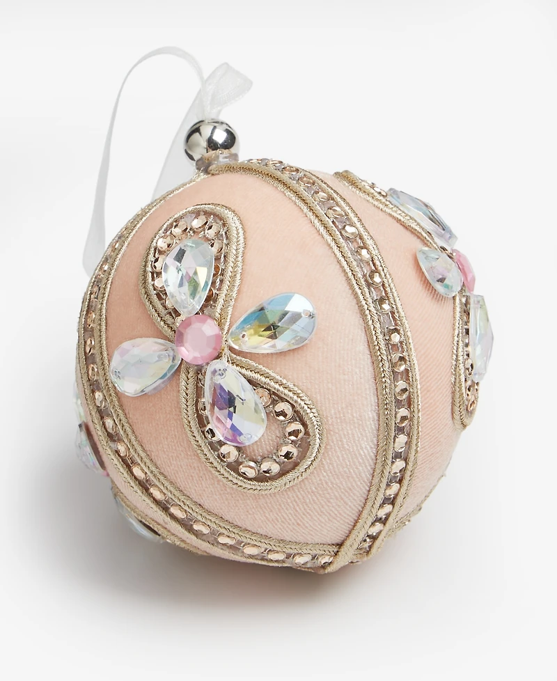 Holiday Lane Jeweled Classics Embellished Ball Ornament, Macy's Exclusive