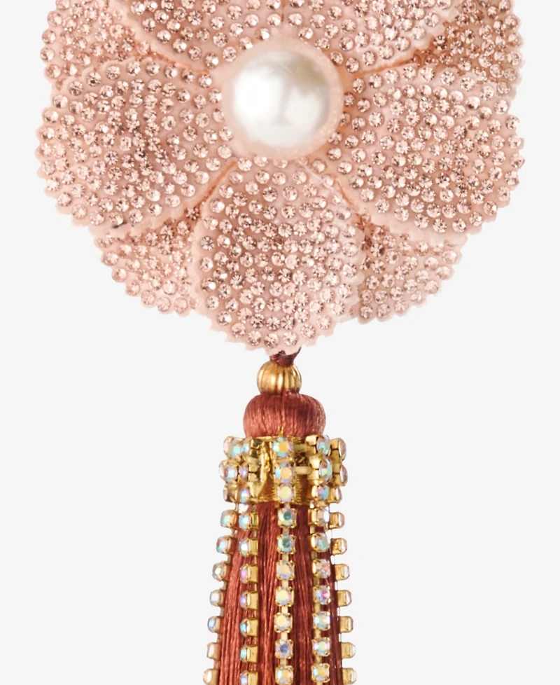 Holiday Lane Jeweled Classics Flower with Tassel Ornament, Macy's Exclusive