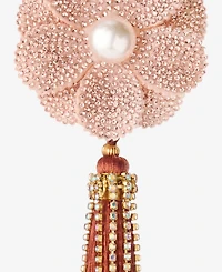 Holiday Lane Jeweled Classics Flower with Tassel Ornament, Macy's Exclusive