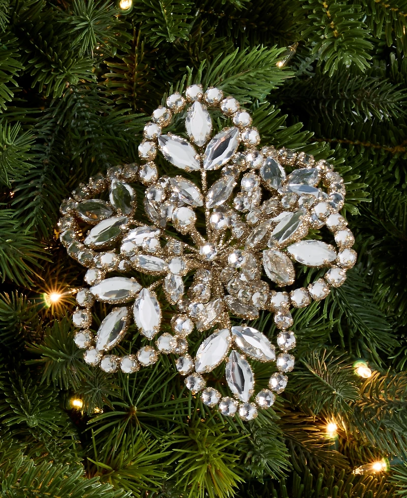 Holiday Lane Jeweled Elegance Flower Pick Ornament, Exclusively at Macy's