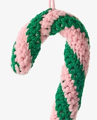Holiday Lane Merry Magic Knitted Candy Cane Ornament, Macy's Exclusive