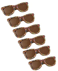 Betsy Ann Chocolates Fourth of July Milk Chocolate Sunglasses, 6 Pack