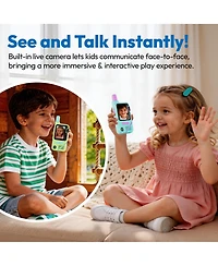 Contixo TK1 Kids Walkie Talkies 2-Pack, Video and Voice Communication Toy, Flashlight, Voice Changer, Rechargeable