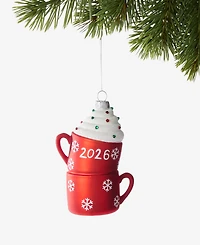 Holiday Lane Our First Mr. & Mrs. Double Hot Chocolate Cups Ornament, Macy's Exclusive