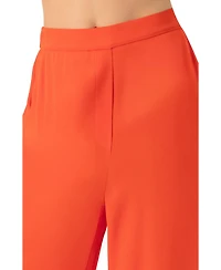 Ivonne Women's Light Weight Wide-Leg Straight Pants