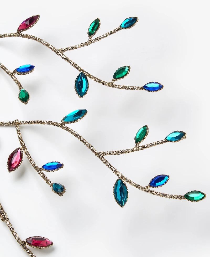 Holiday Lane Peacock Leaves Pick, Macy's Exclusive