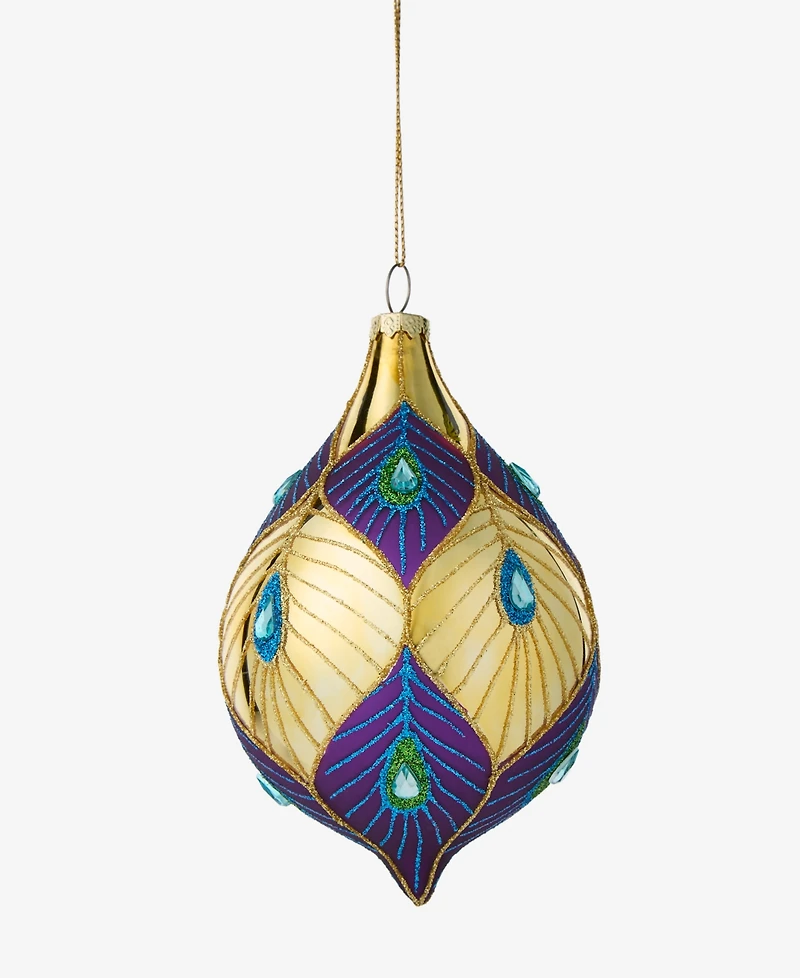 Holiday Lane Peacock Drop Ornament, Macy's Exclusive
