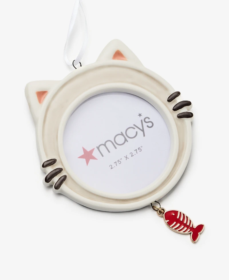 Holiday Lane Pets Cat Photo Frame Ornament, Macy's Exclusive
