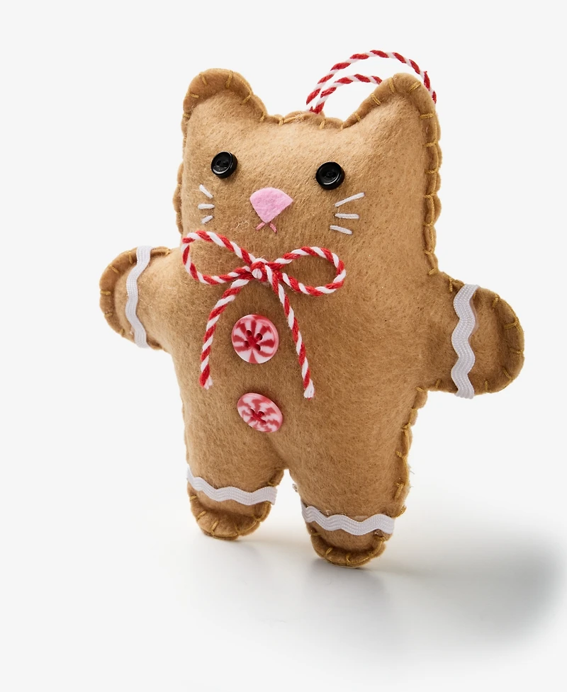 Holiday Lane Pets Felt Cat Ornament, Macy's Exclusive