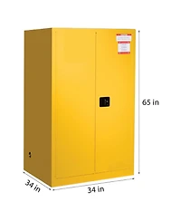 Gaomon 60 Gallon Manual Close Flammable Storage Cabinet