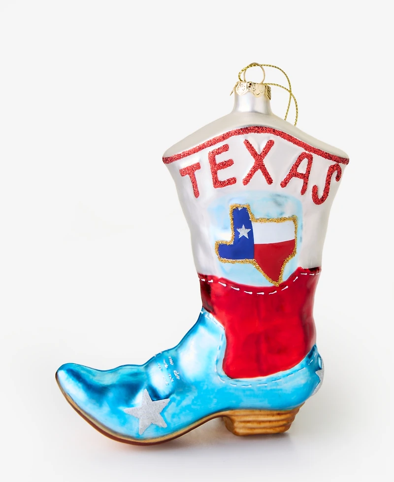 Holiday Lane Texas Western Boot Ornament, Macy's Exclusive