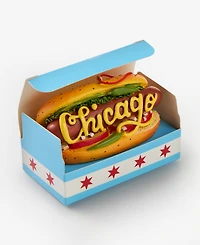 Holiday Lane Regional Chicago Hot Dog Ornament, Macy's Exclusive