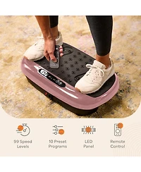 LifePro Compact Vibration Plate Exercise Machine, Mini Full Body Vibration Platform for Lymphatic Drainage & Pain Relief