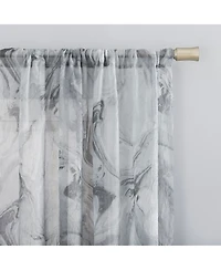 Cristo Crushed Sheer Voile Rod Pocket Curtain Panel