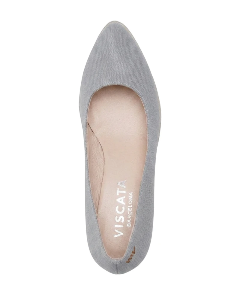 Viscata Roses Canvas U Cut Espadrille Wedges