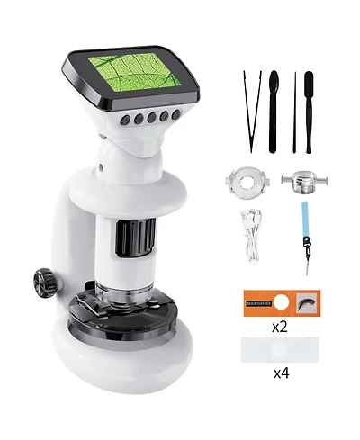 Contixo MS2 WiFi Digital Microscope with Lcd Screen, 1000X Magnification, Rechargeable for Kids