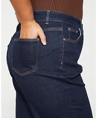 Universal Standard Women's Plus Bae Boyfriend Straight Leg Jeans