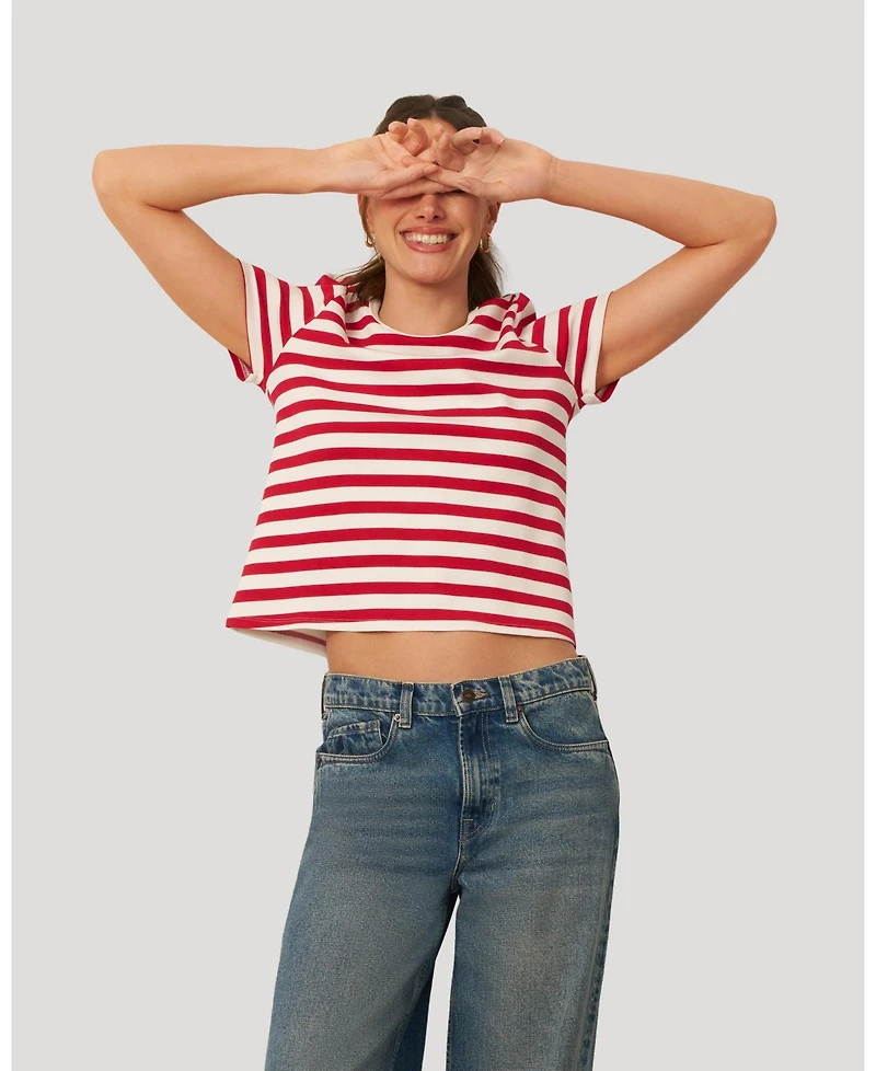 Cable and Gauge Women's Essential Stripe Tee