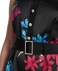 Karl Lagerfeld Paris Women's Printed Midi Dress