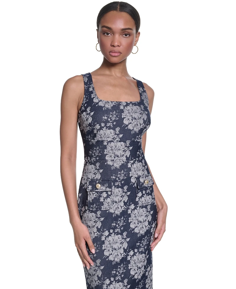 Karl Lagerfeld Paris Women's Jacquard Sheath Dress
