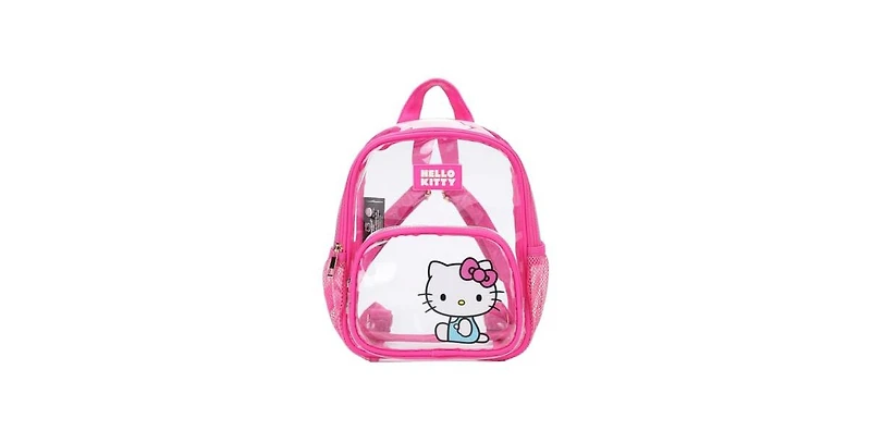 Hello Kitty Sitting Character Adult 11” Clear Mini Backpack