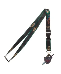 The Legend Of Zelda Hero Of Time 22" Green Lanyard With Id Sleeve